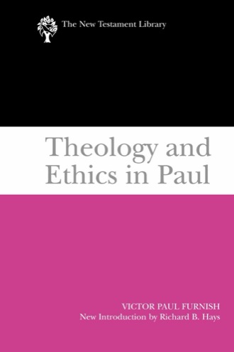 Cover of Theology and Ethics in Paul
